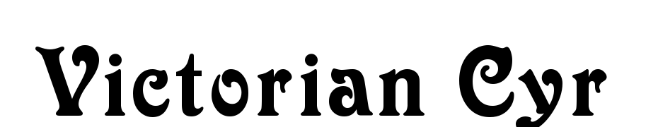 Victorian Cyr Font Download Free